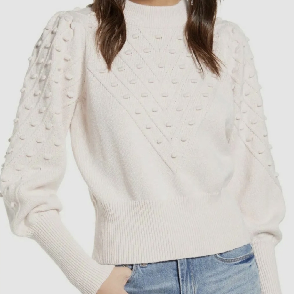 French connection creamy ivory knitted sweater